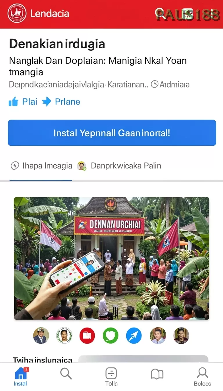 Cuplikan layar ORI33 — menu navigasi
